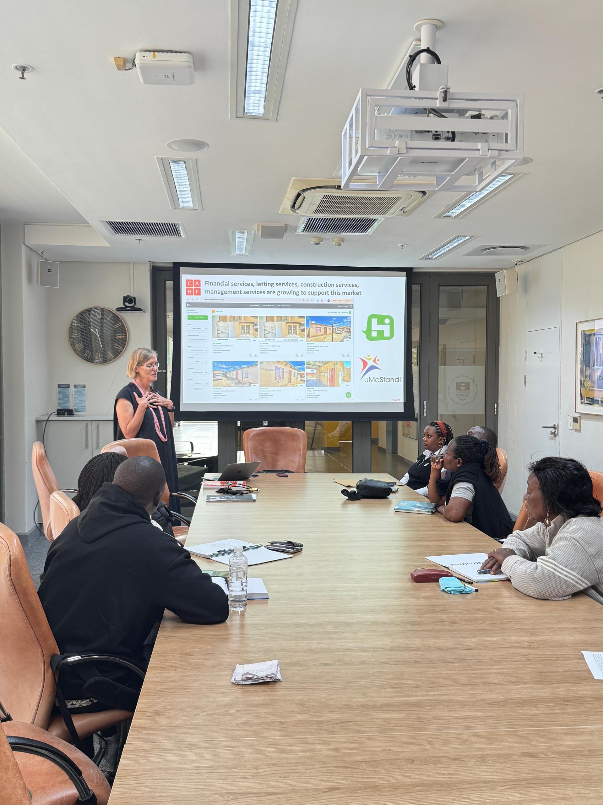 GIPS students engaging in a study session at UCT